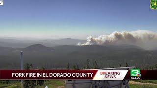 El Dorado County wildfire forces evacuations