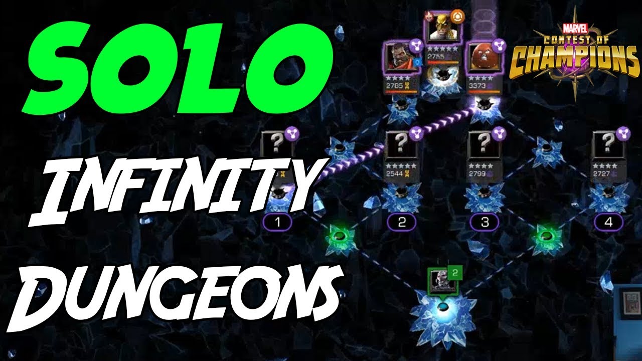 SOLO Infinity Dungeons Run: Marvel Contest of Champions