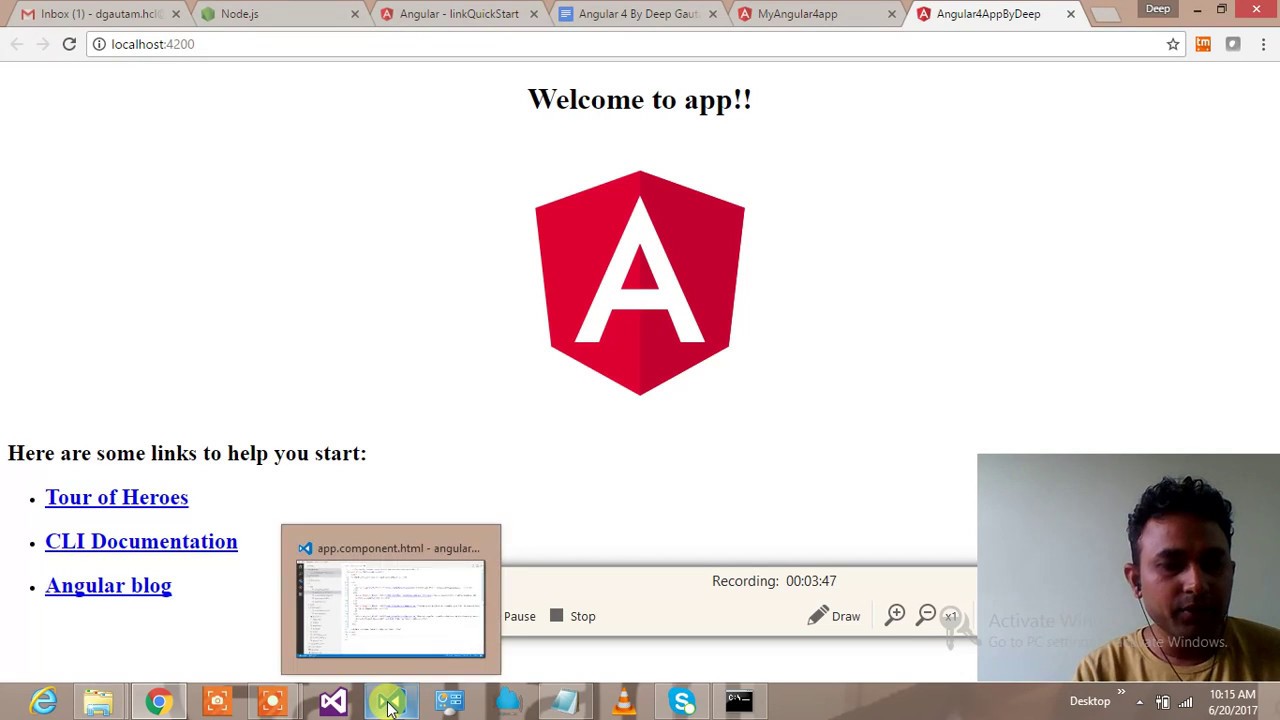 How to Run Angular 4 in 5 minutes - YouTube