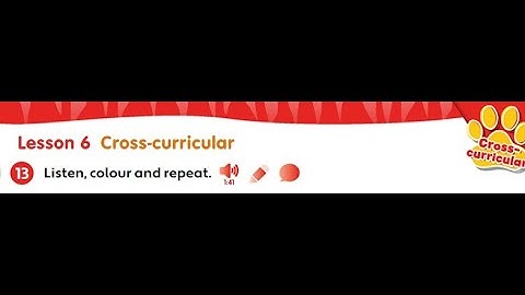 PB pg. 23 - Activity 13 - Listen, colour and repeat.