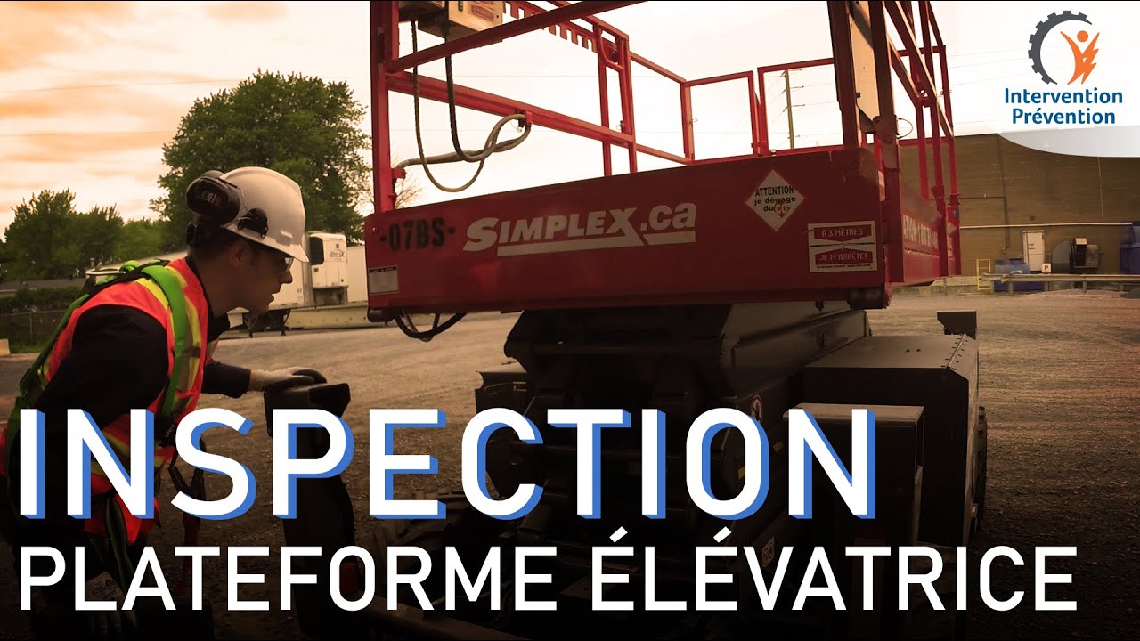 Inspection d'une plateforme élévatrice