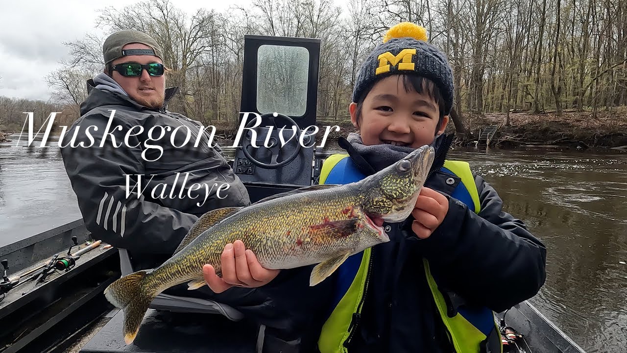 Muskegon River Walleye Fishing in Michigan 5/1/2023