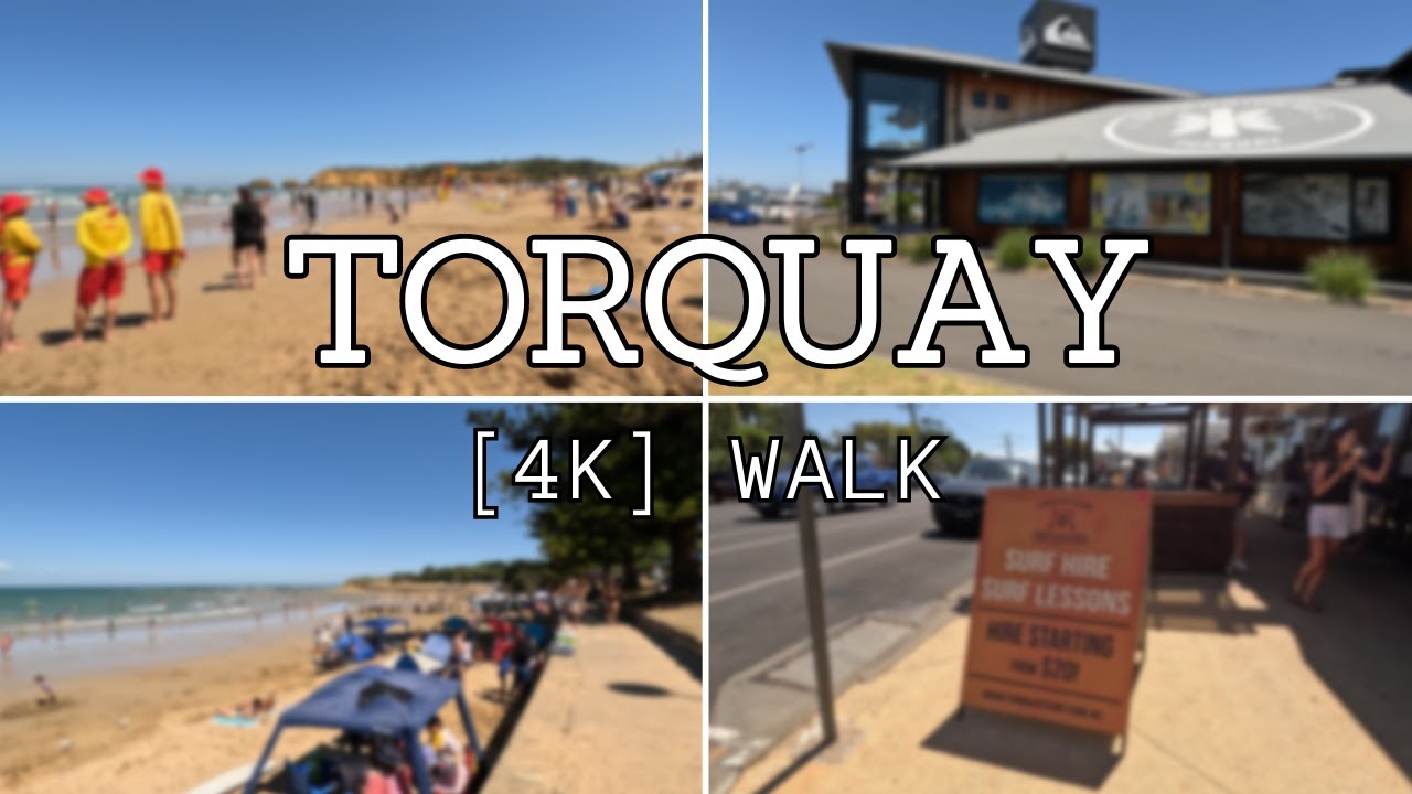 The Complete Torquay Tour || [4K] Ambient Walk  [1 Hour]