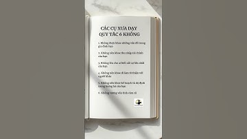 Các cụ xưa dạy quy tắc 6 không #shorts #lờicổnhân #tintuc