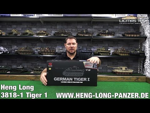 RC PANZER TIGER 1 HENG LONG 3818-1 / 4. GENERATION / 2.4 GHZ PRODUKTVORSTELLUNG AUSGEPACKT UNBOXING