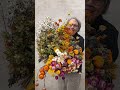 Dried flowers are back! We hang all of our leftovers to air dry