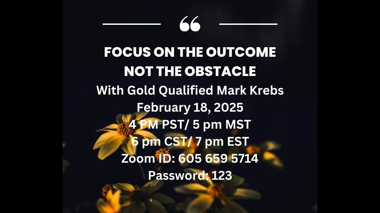 Focus on the Outcome Not the Obstacle with Mark Krebs