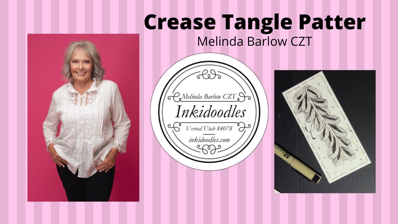 Crease as a bookmark Tangle Pattern