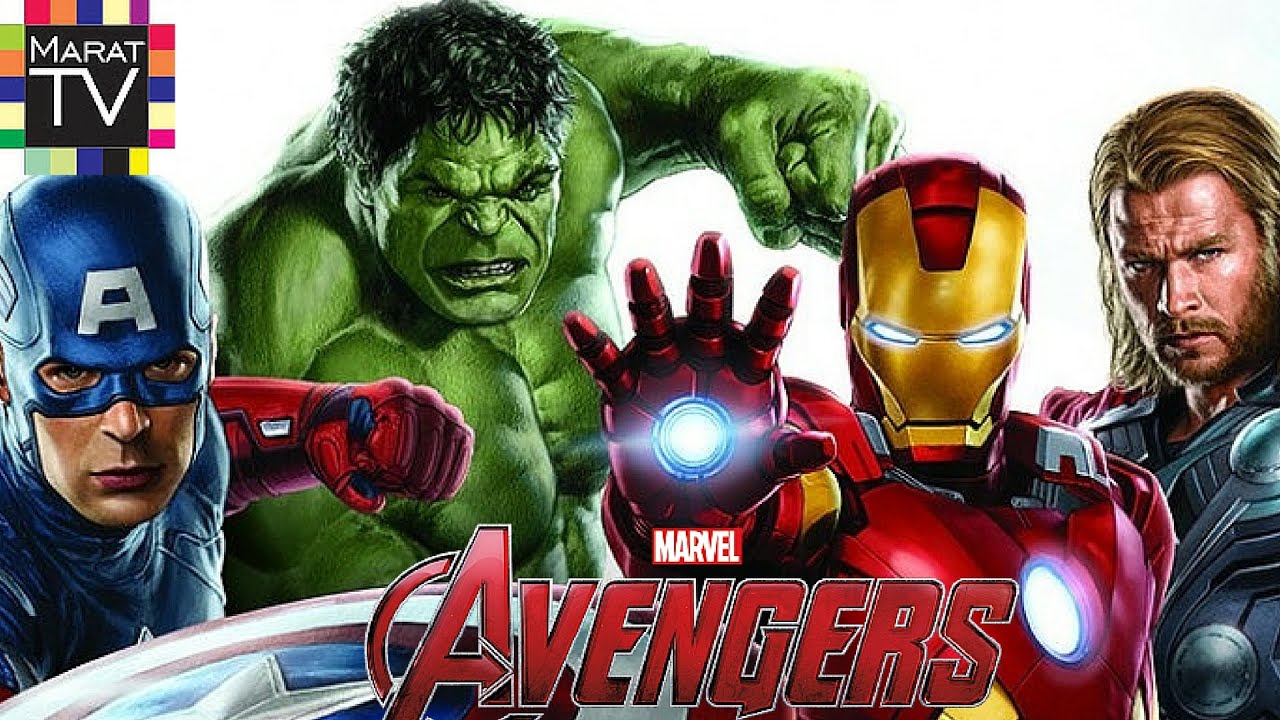 Супергерои Марвел Marvel Captain America Ironman Spiderman Hulk Kids Superhero set unboxing