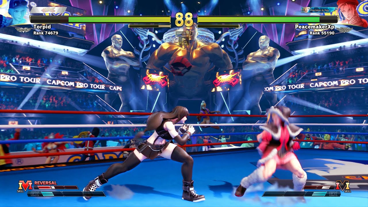 SFV Tifa Lucia mod vs Christmas Cammy