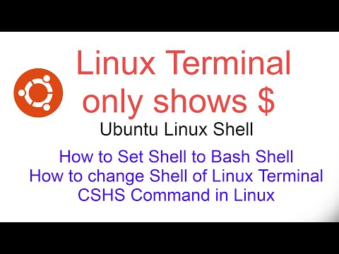 Ubuntu - Linux Terminal only shows $ | Change Linux Shell - Ubuntu | ChSH Command | Linux Bash Shell