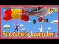 💡✈ Paracaídas: como hacer lanzadera, Aeromodelismo construcción, aviones RC,  --parachute launcher--
