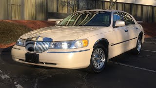 1998 Lincoln Town Car Cartier Edition. Pearl Low Miles. Shown By Elite Motor Cars Peabody MA Sold