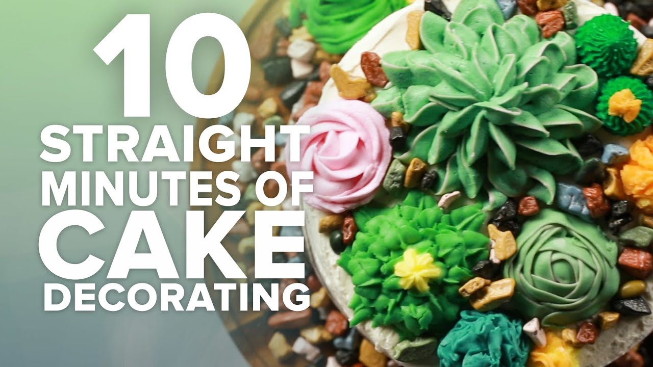 10 Straight Minutes Of Cake Decorating | Tasty