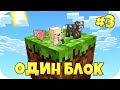 НУБИК МАКСИМКА ВЫЖИВАЕТ В Майнкрафт Скайблок, но у Меня Только ОДИН БЛОК - Minecraft Skyblock #3