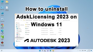 How to uninstall AdskLicensing 2023-2024-2025 on Windows 11