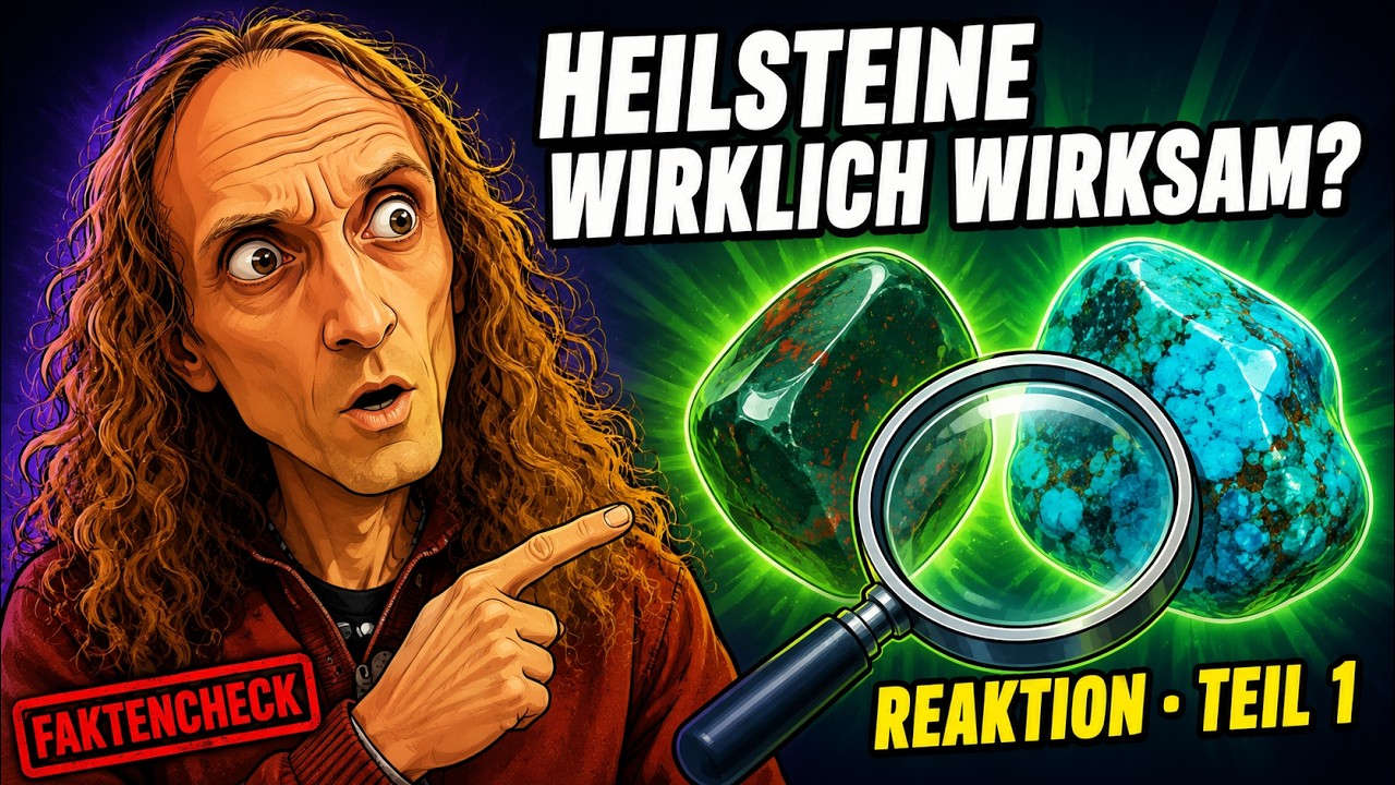 Heilsteine wirklich wirksam? Kristallwolf unter der Lupe | Reaktion Teil 1 Heilsteine wirklich wirksam? Kristallwolf unter der Lupe | Reaktion Teil 1