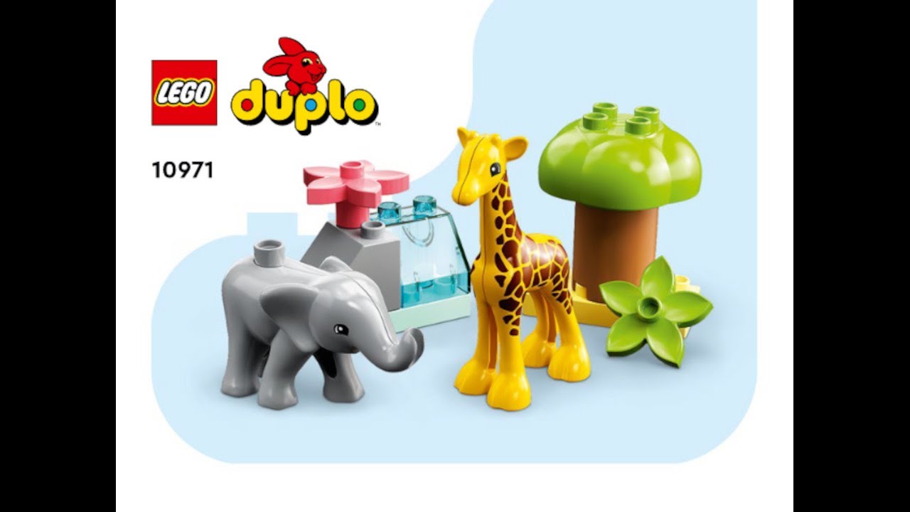 LEGO Instructions | Duplo | 10971 | Wild Animals of Africa - YouTube
