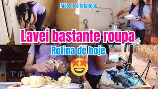 ROTINA DE HOJE CUIDANDO DA CASA +Roupas   Eliz mãe de 5