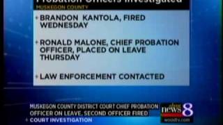 Probation chief on leave, officer fired