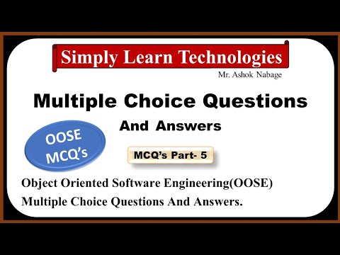 MCQ's on OOSE | Multiple Choice Questions and Answers on Object Oriented Software Engineering | OOSE