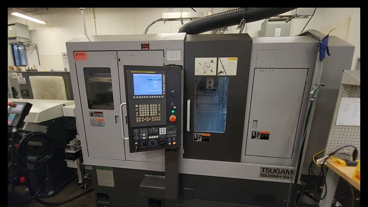 2019 Tsugami SS38MH-5AX CNC Swiss Lathe Stock# 5191 - YouTube