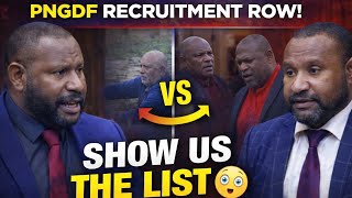 Pngdf Recruitment Under Fire Transparency Or Coverup