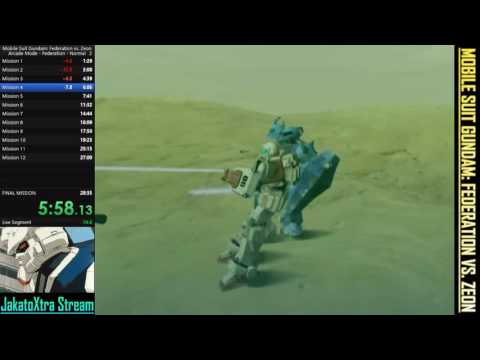 Mobile Suit Gundam: Federation vs. Zeon - Speedrun - Federation Route Normal