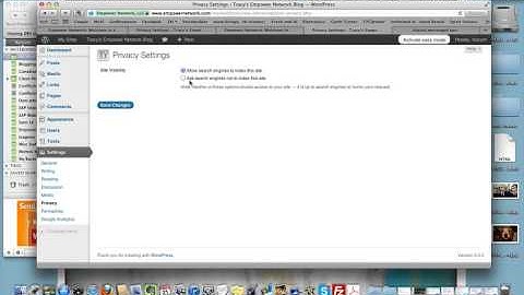 Privacy Settings for Wordpress Blog - Empower Network