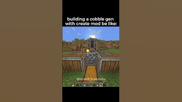 Building a cobblestone generator with Minecraft Create Mod be like:
