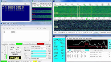 Moonbounce (EME) QSO between KK6FAH and DL8SCQ. By: KK6FAH