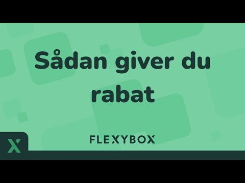 Video: Sådan Giver Du Rabat I