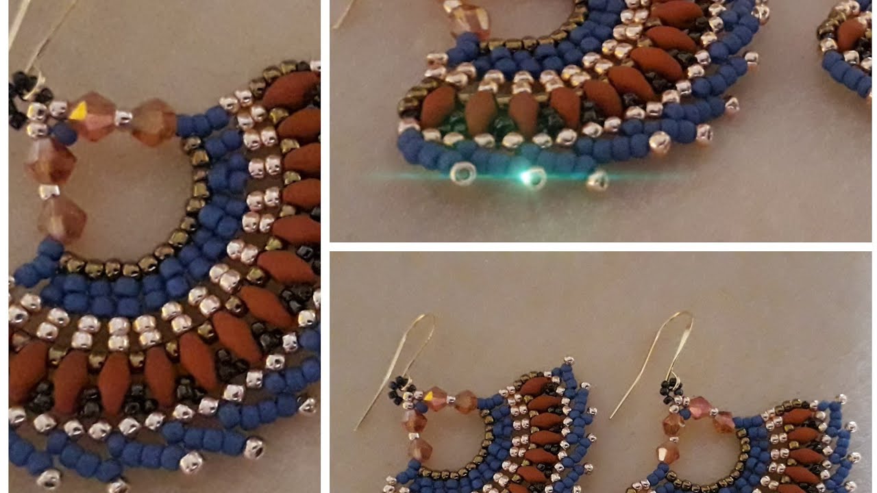 Tutorial modulo Anubi con rocailles superduo e bicono #andrátuttobene #RESTAACASA