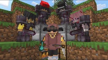 Minecraft Speedrunner Vs 4 NETHERITE Juggernauts