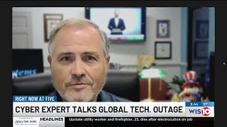 Cyber expert talks about global tech outage