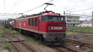 【Japan Railway】4091レ EF510-23牽引コンテナ 新津駅到着