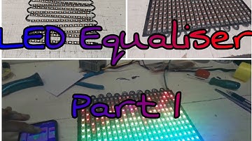 How to make a LED Equaliser Screen. Using SP107E Bluetooth Music Controller and WS2812B LEDs Part 1.