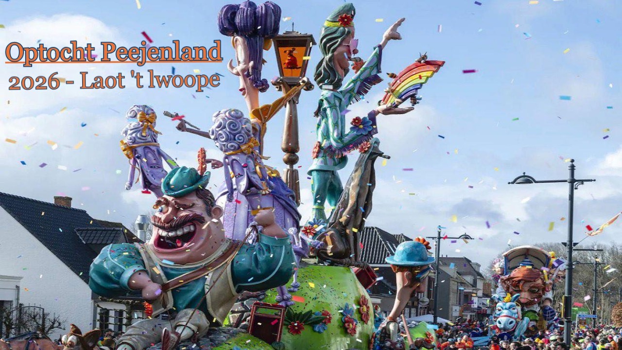 Optocht Peejenland 2026 (alleen de wagens + uitslag)