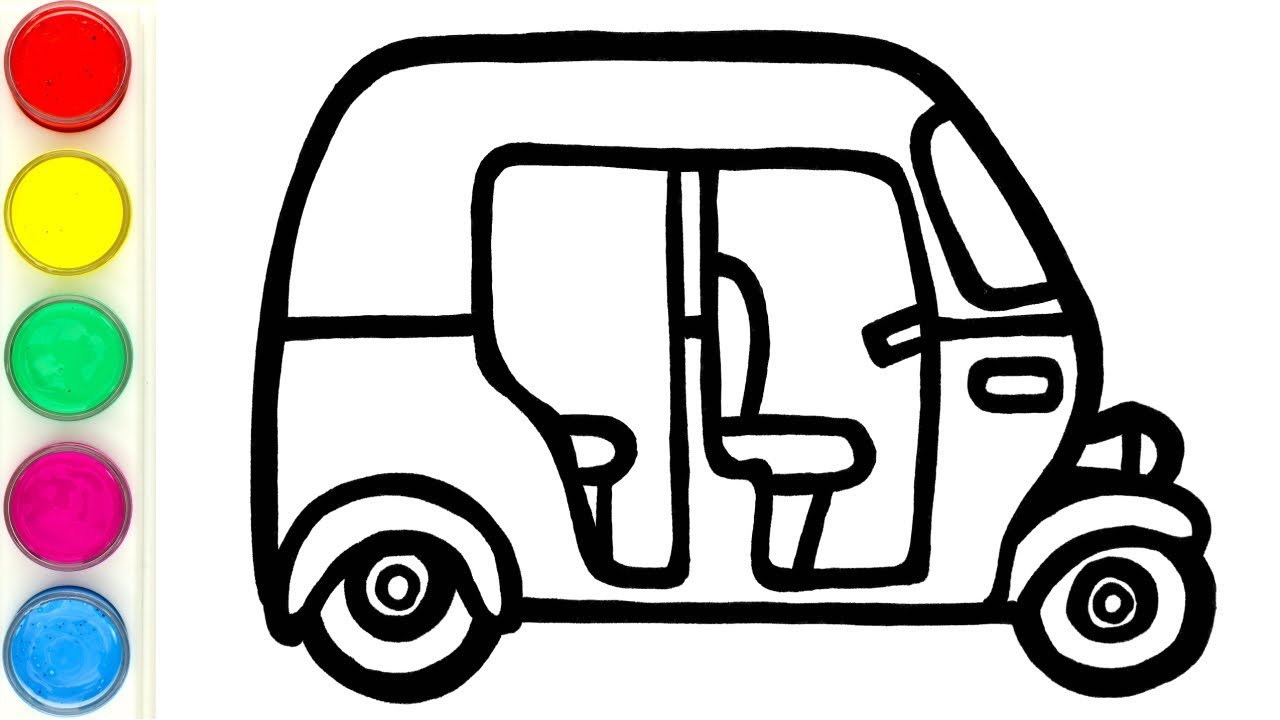 Auto rickshaw vector Black and White Stock Photos  Images  Alamy