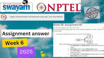 NPTEL Week 6: Object-Oriented System Development with UML, Java & Patterns - 2025 Assignment#nptel