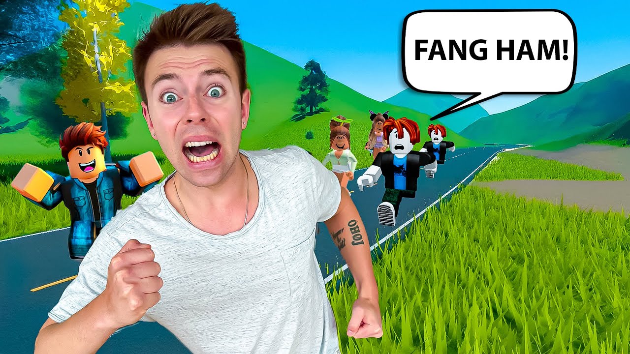 Løber fra børn i Roblox