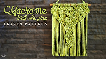 Macrame Wall Hanging Leaves Pattern