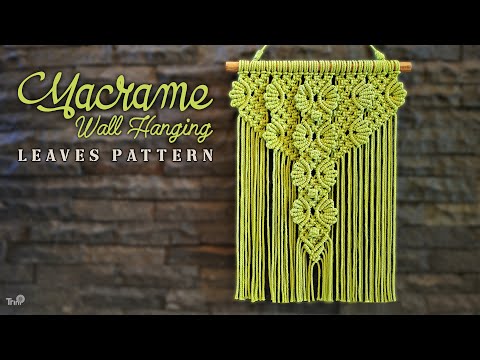 Macrame Wall Hanging Leaves Pattern