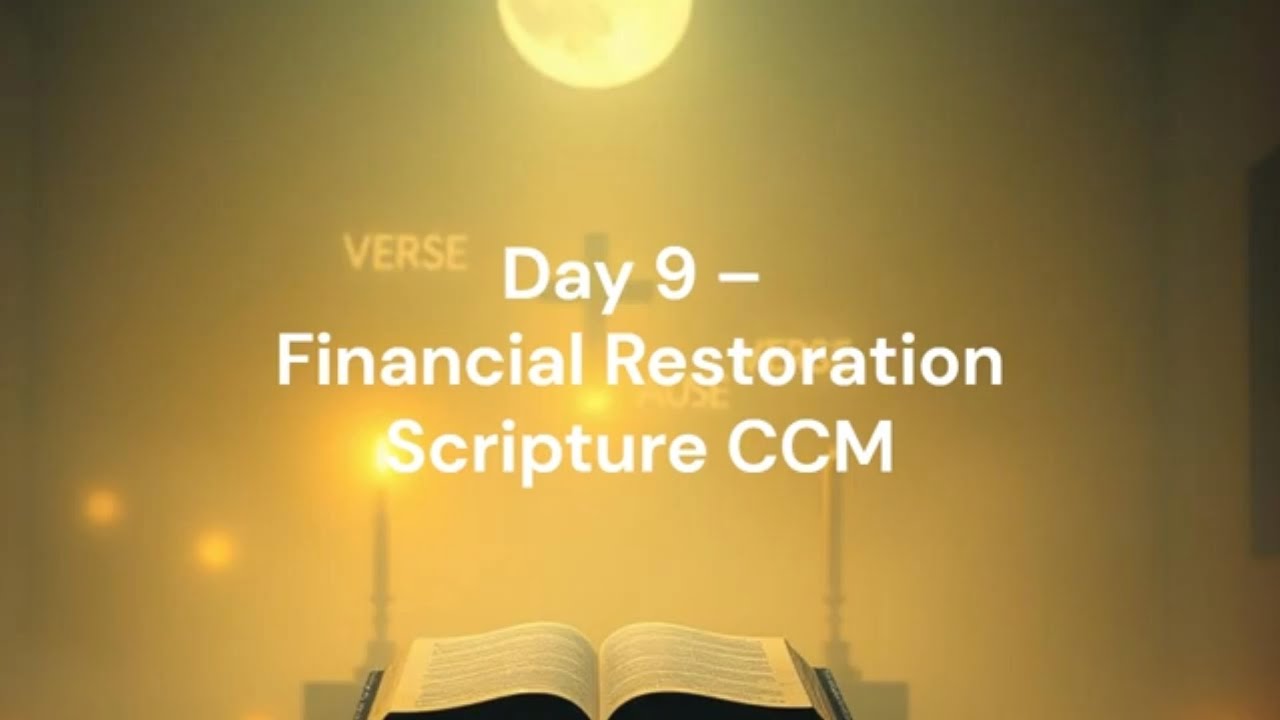 Day 9 Financial Restoration scripture CCM