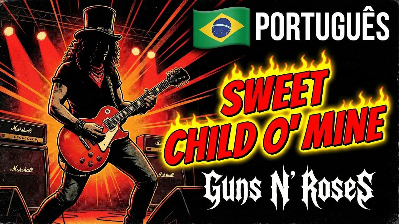 Sweet Child O' Mine em Português | Guns N' Roses - Doce Criança 🌹