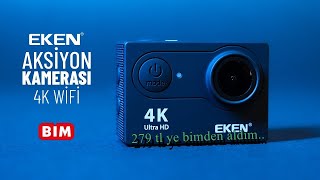 Eken H9 4K Ultra HD Wifi Aksiyon Kamera Kutu Açılımı