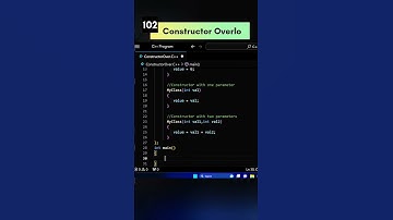 Constructor Overloading using c++ | Code Leos#shorts#coding#programming#cpp