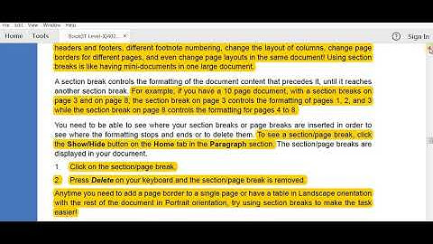 Information Technology (Class-X)-Word Processing Part 3