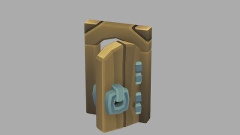 Cube World Door Modeling - 3d Modeling Timelapse #1