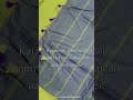 Blue Katan silk saree paired with a satin silk pearl aari work blouse